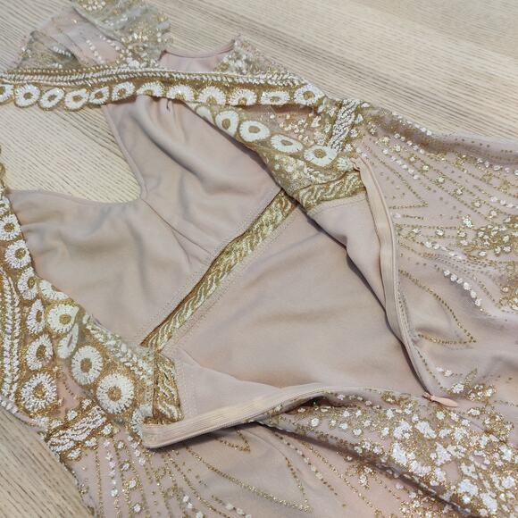 Hello Molly Match Me Dress Size M Pale Pink Wedding Dance Sparkly Fairy Romantic - Picture 11 of 16